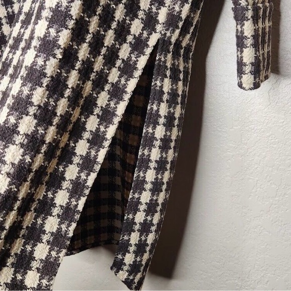 NEW VICI Women’s Brown Houndstooth Shirt Jacket Shacket - Picture 5 of 5